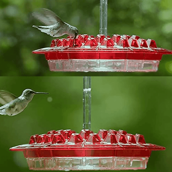 Hummingbird Feeder Red Plastic Hanging Bird Feeder