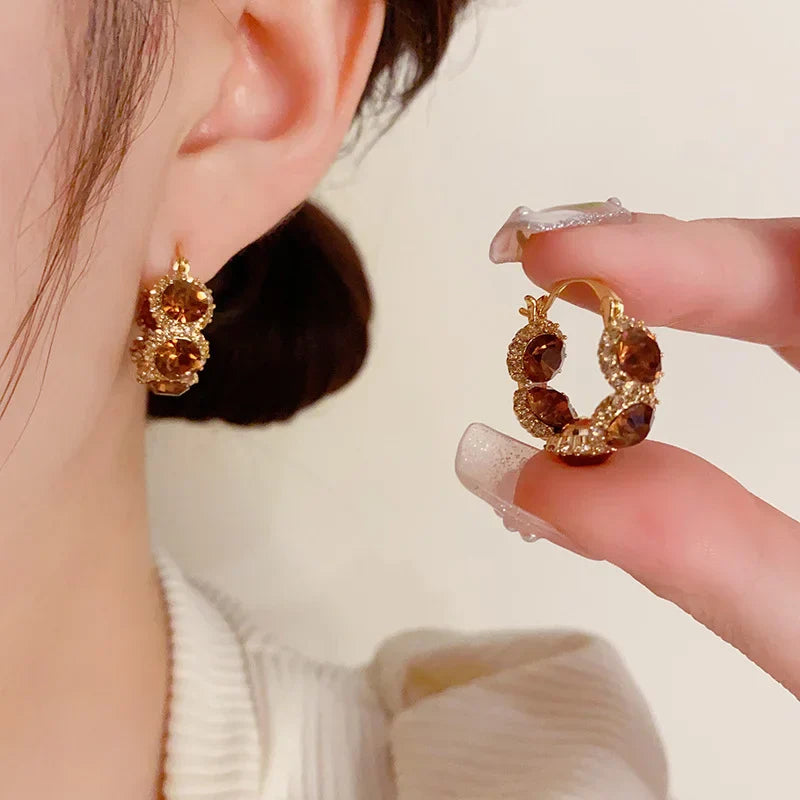 French Vintage Genuine Gold-Plated Earrings