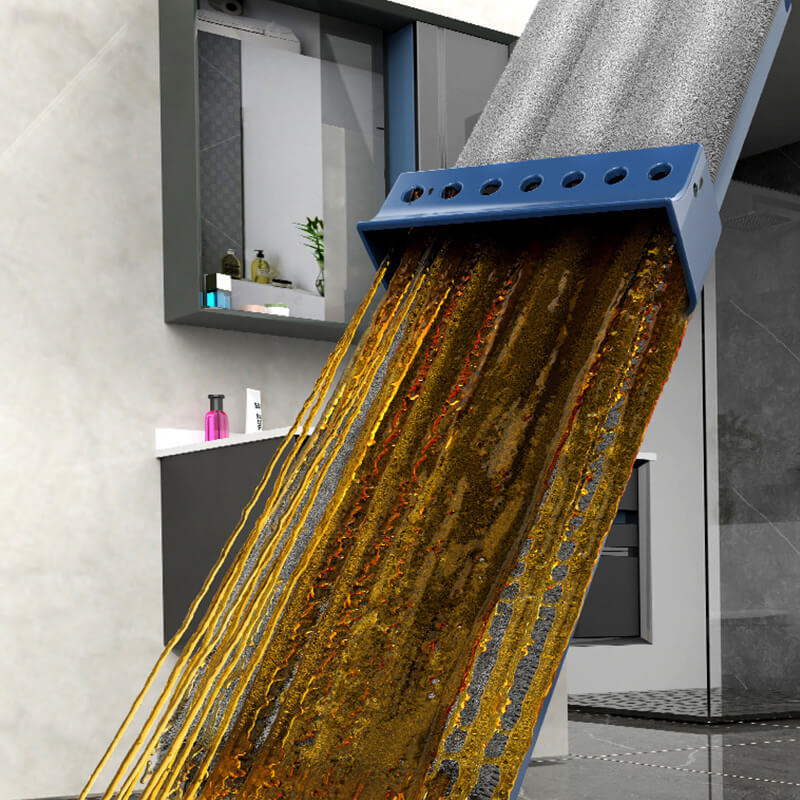 Floor Mop with Microfibre Pads and Swivel Head