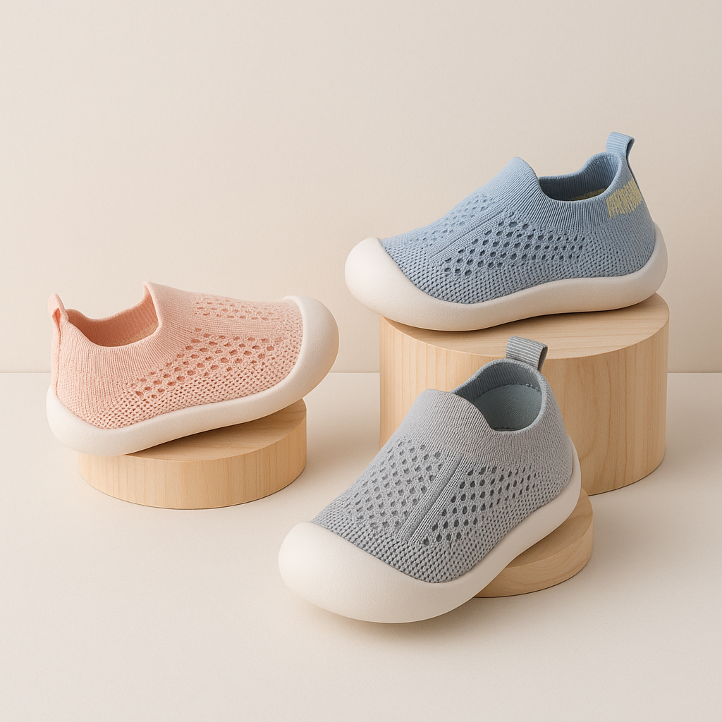 Kids Slip On Breathable Mesh Sneakers