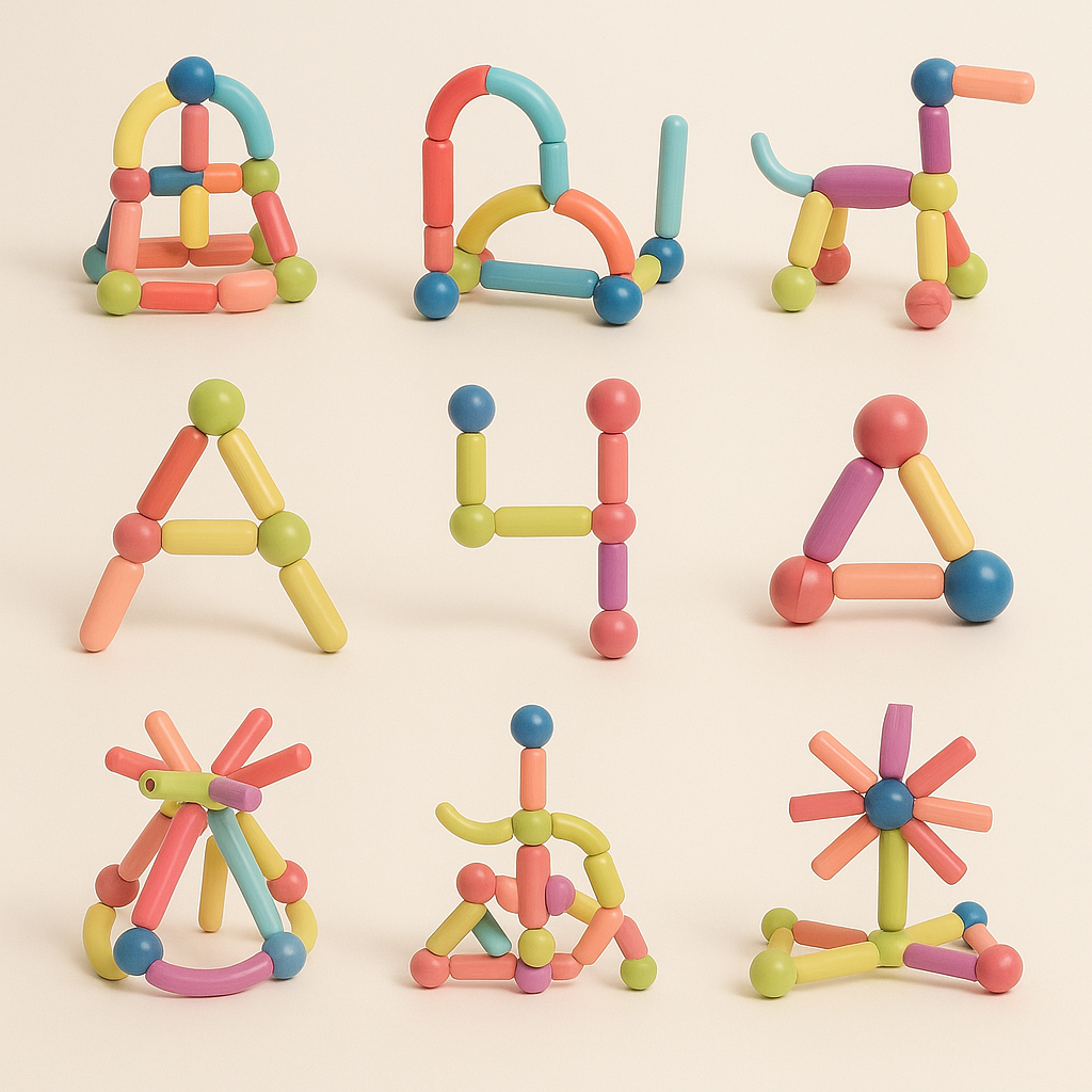 Magnetic Toys Colourful Building Blocks Set
