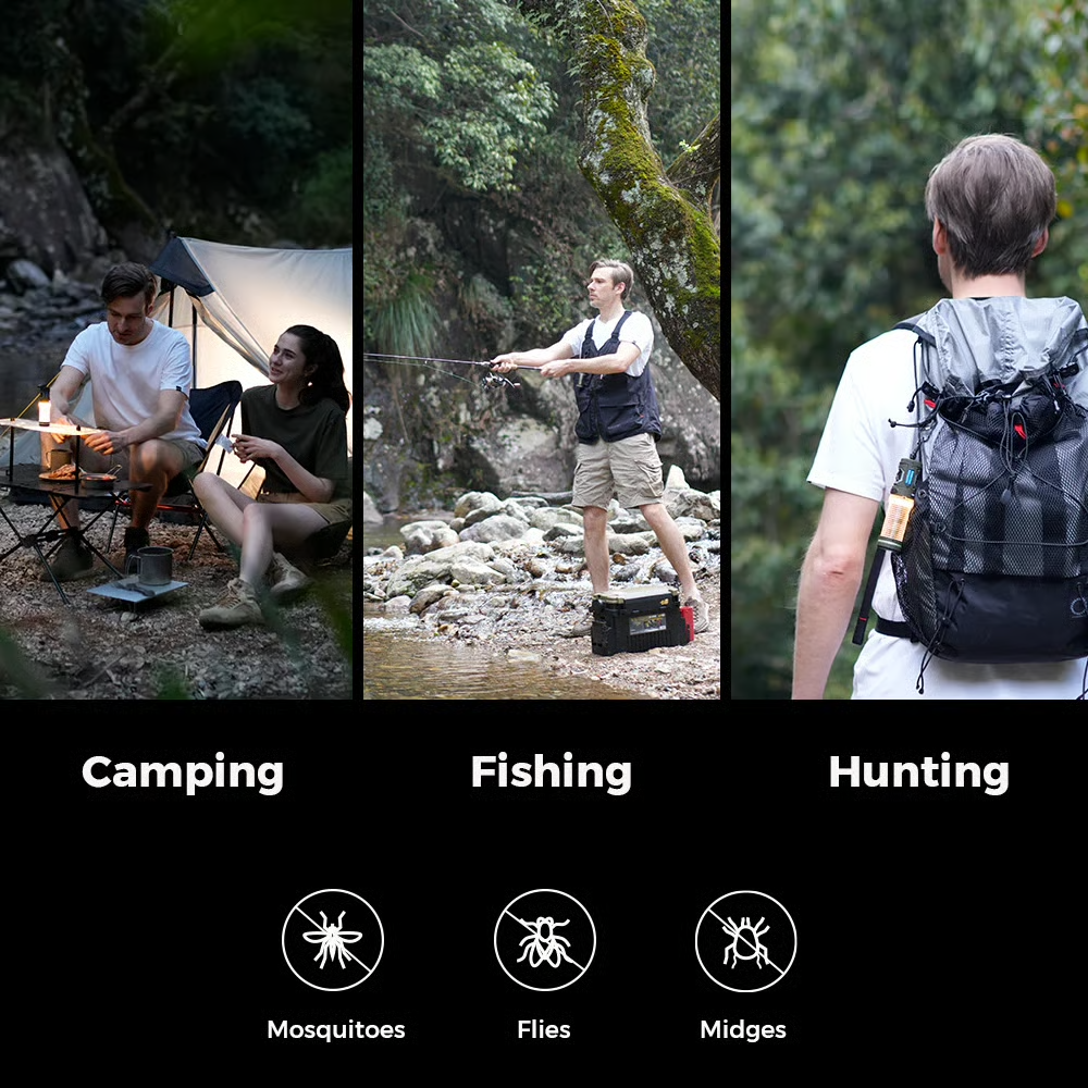 3-in-1 Mosquito Repeller Camping Light – Rechargeable Outdoor Lantern with Tripod & USB Charging