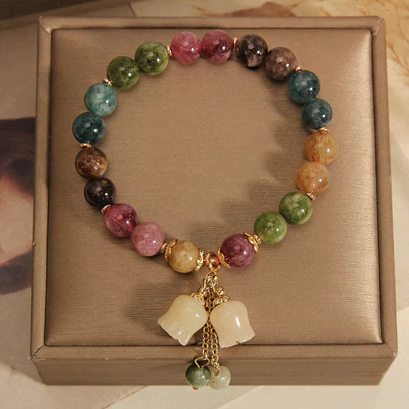 Natural colored tourmaline bracelet