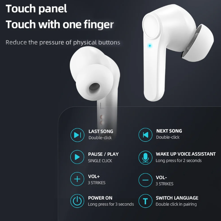 B11 Translator Earbuds – Real-Time Translation in 144 Languages with Noise Cancelling