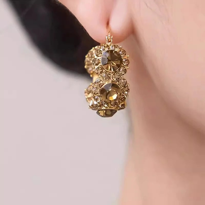 French Vintage Genuine Gold-Plated Earrings