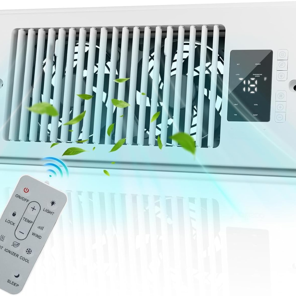 Floor Vent Fan Booster with Remote Control
