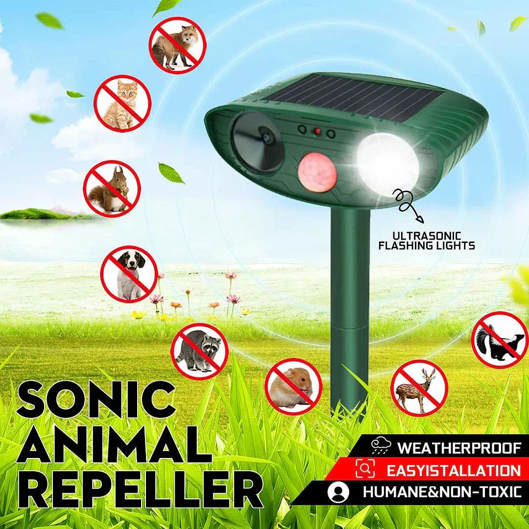Garden Animal Repeller with Solar Sensor