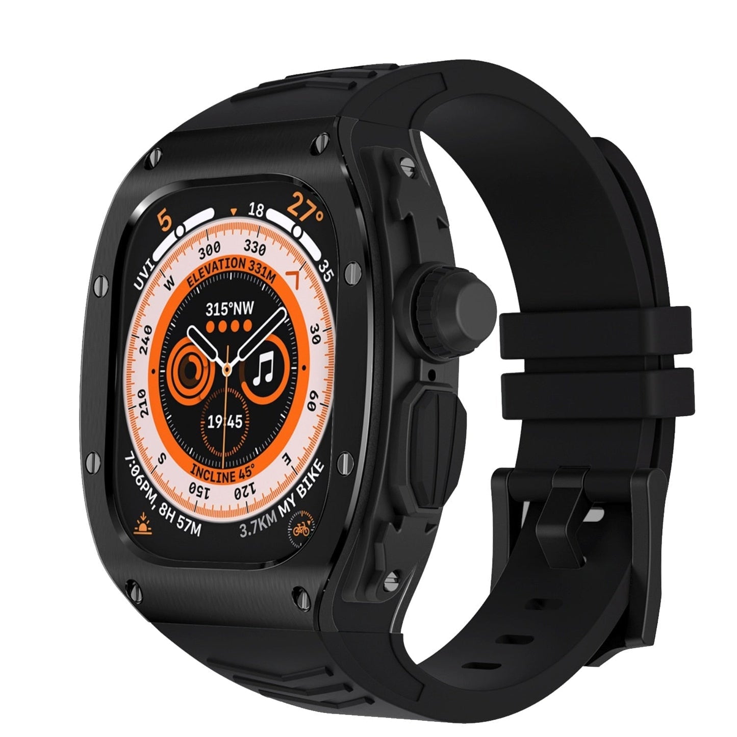 49mm watch Ultra Black steel & polymer case