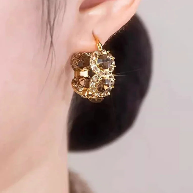 French Vintage Genuine Gold-Plated Earrings