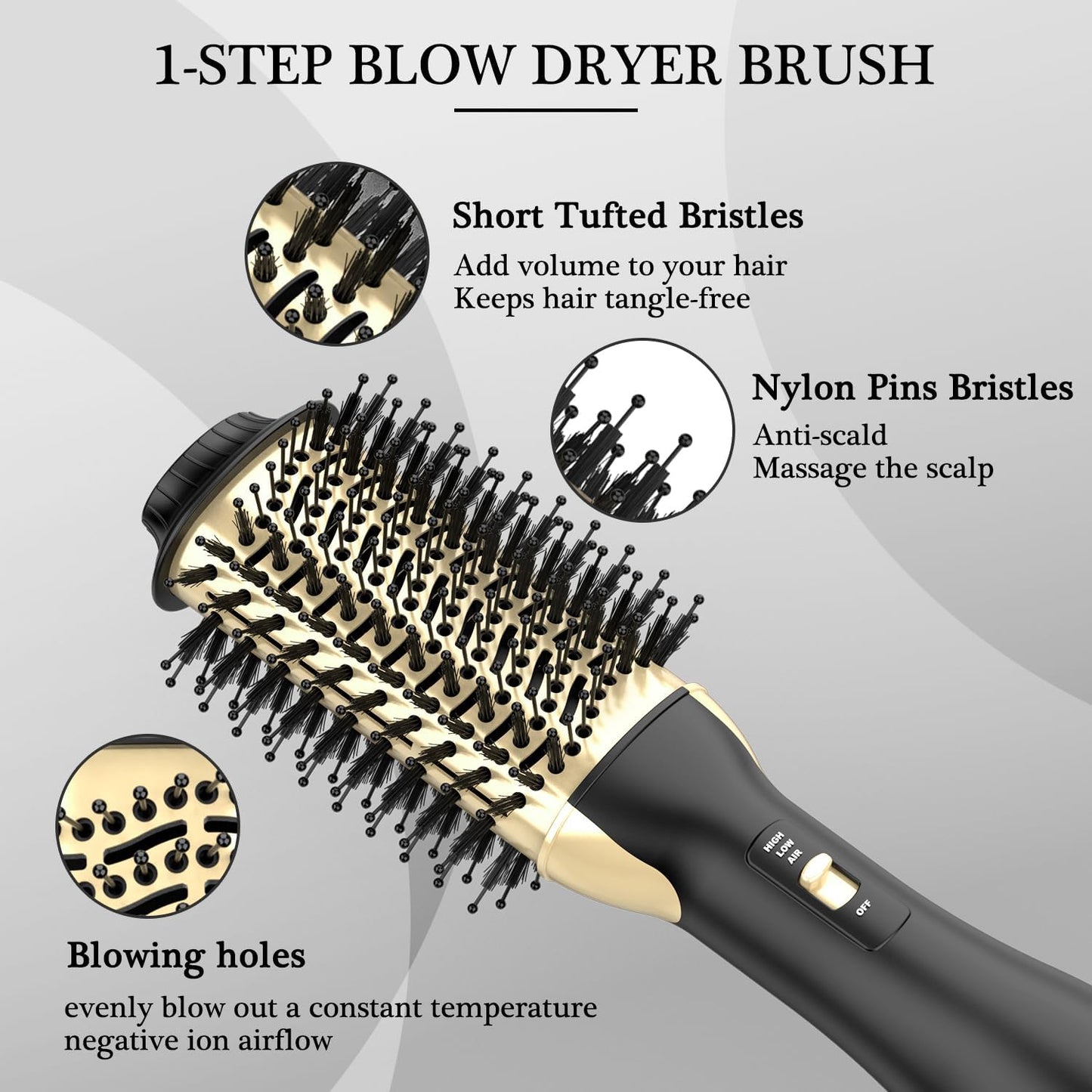 Hot Air Brush | Volumising Hair Styler for Home Use