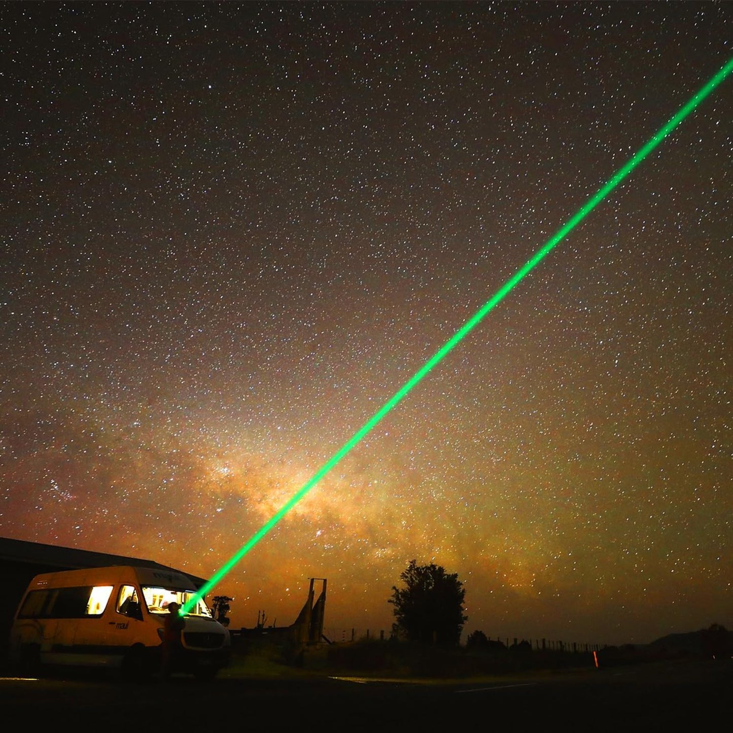 Laser Pointer Rechargeable Green Outdoor Metal Torch