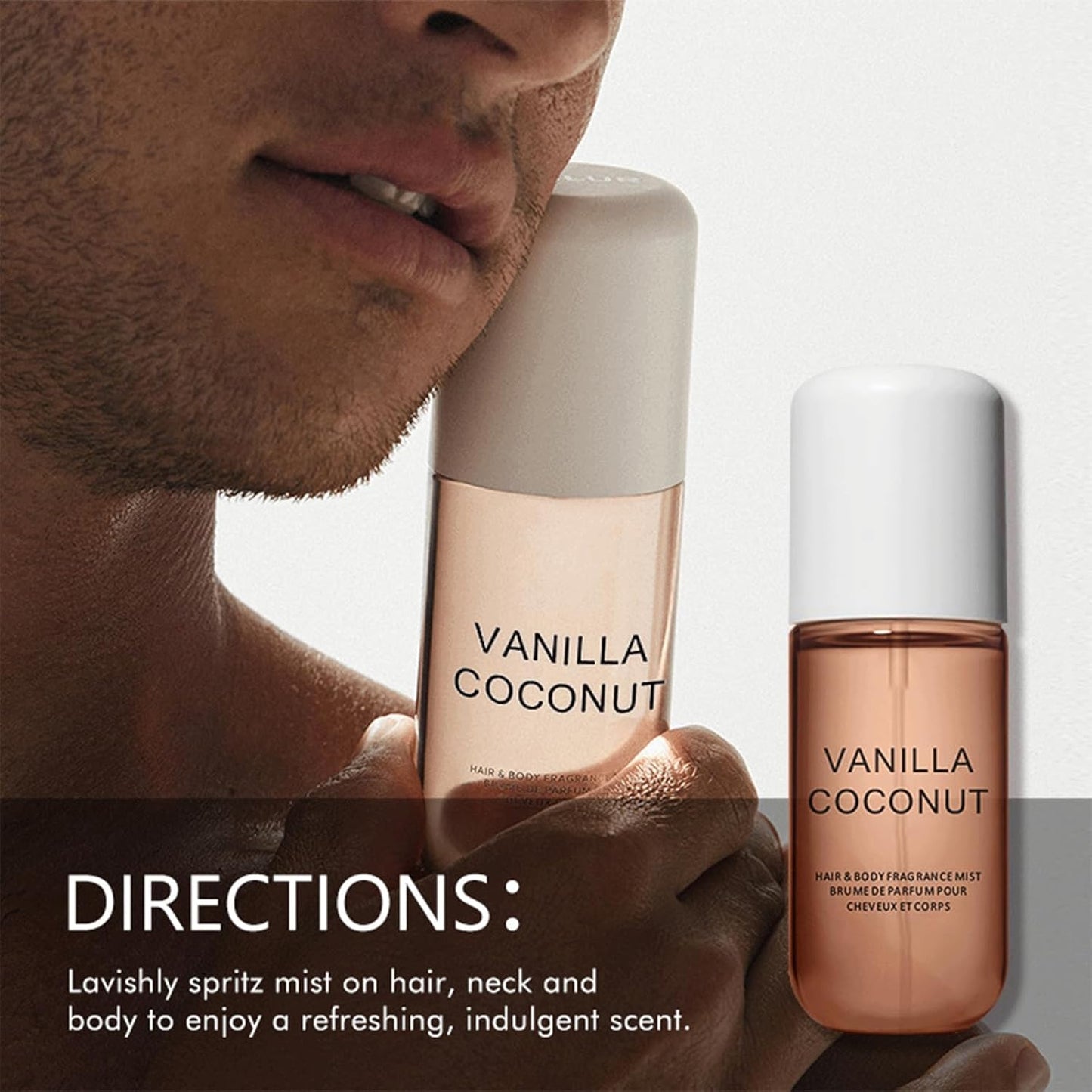 Body Mist Vanilla Coconut Scented Spray Set
