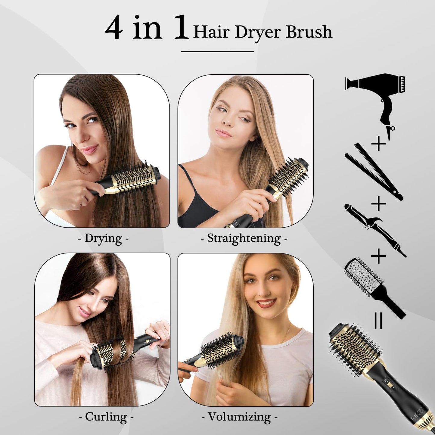 Hot Air Brush | Volumising Hair Styler for Home Use