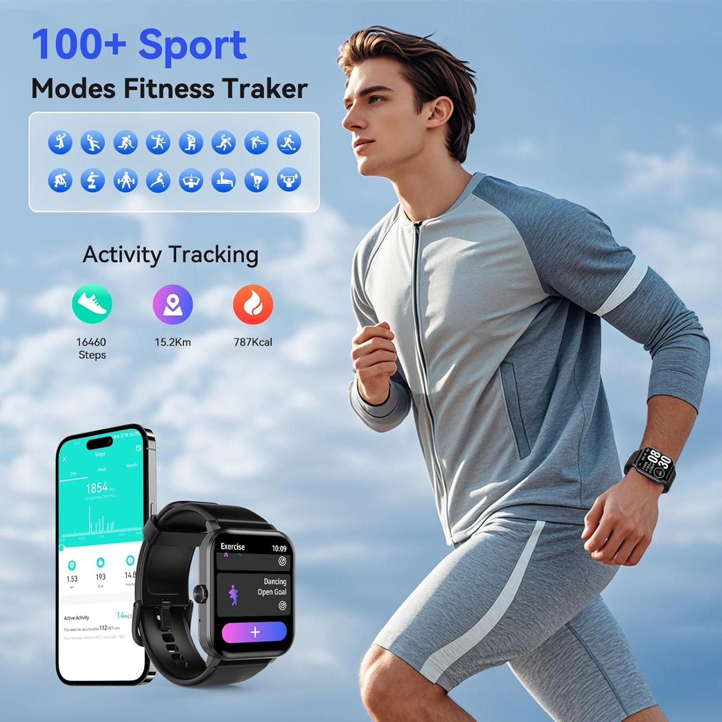 Smart Watch with Glucose and Health Monitoring