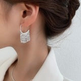 Scalloped Tassel Earrings