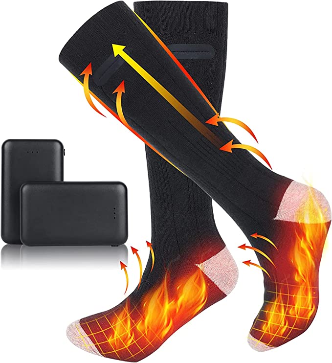 Heated Thermal Socks with Rechargeable Battery