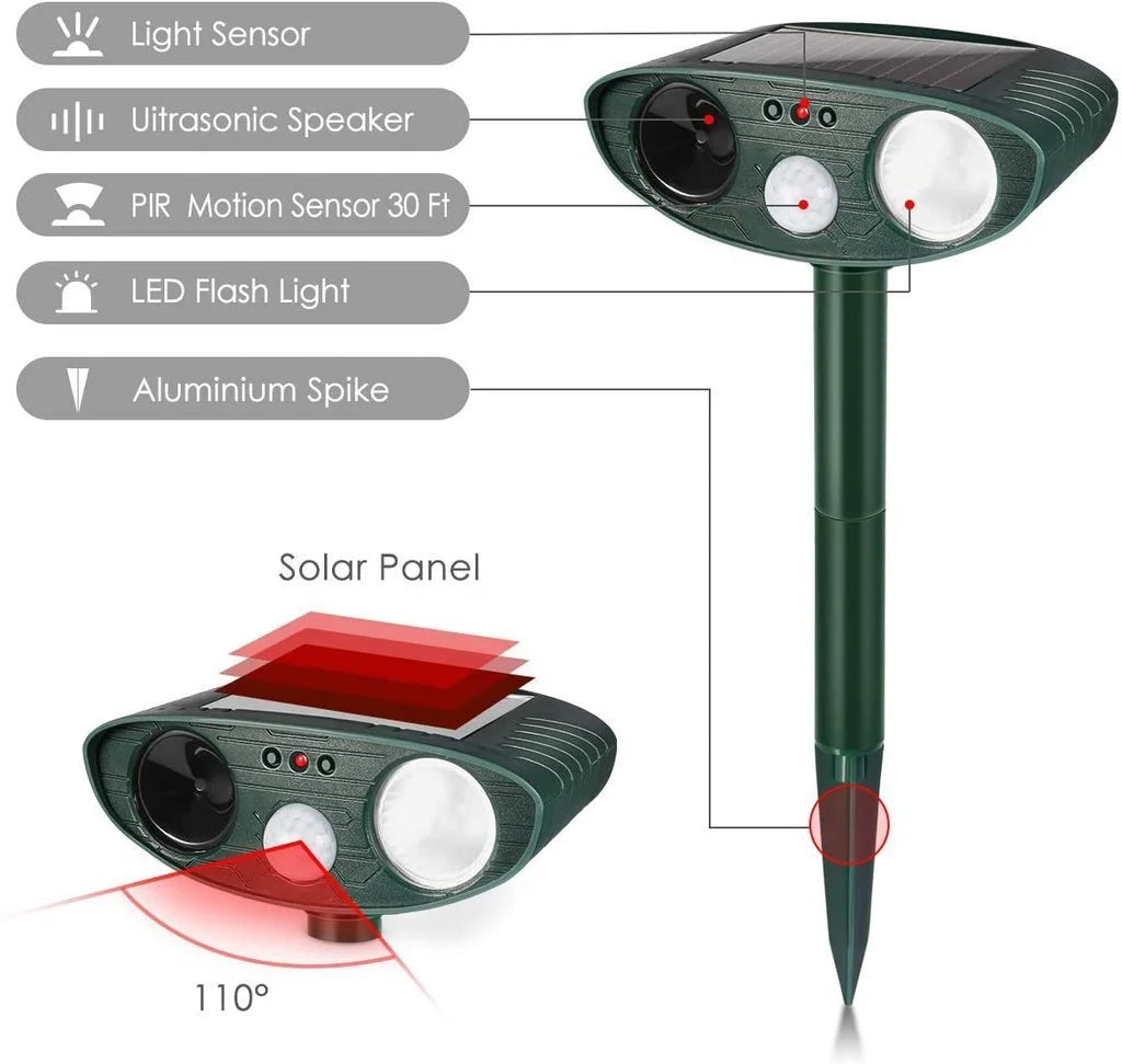 Garden Animal Repeller with Solar Sensor
