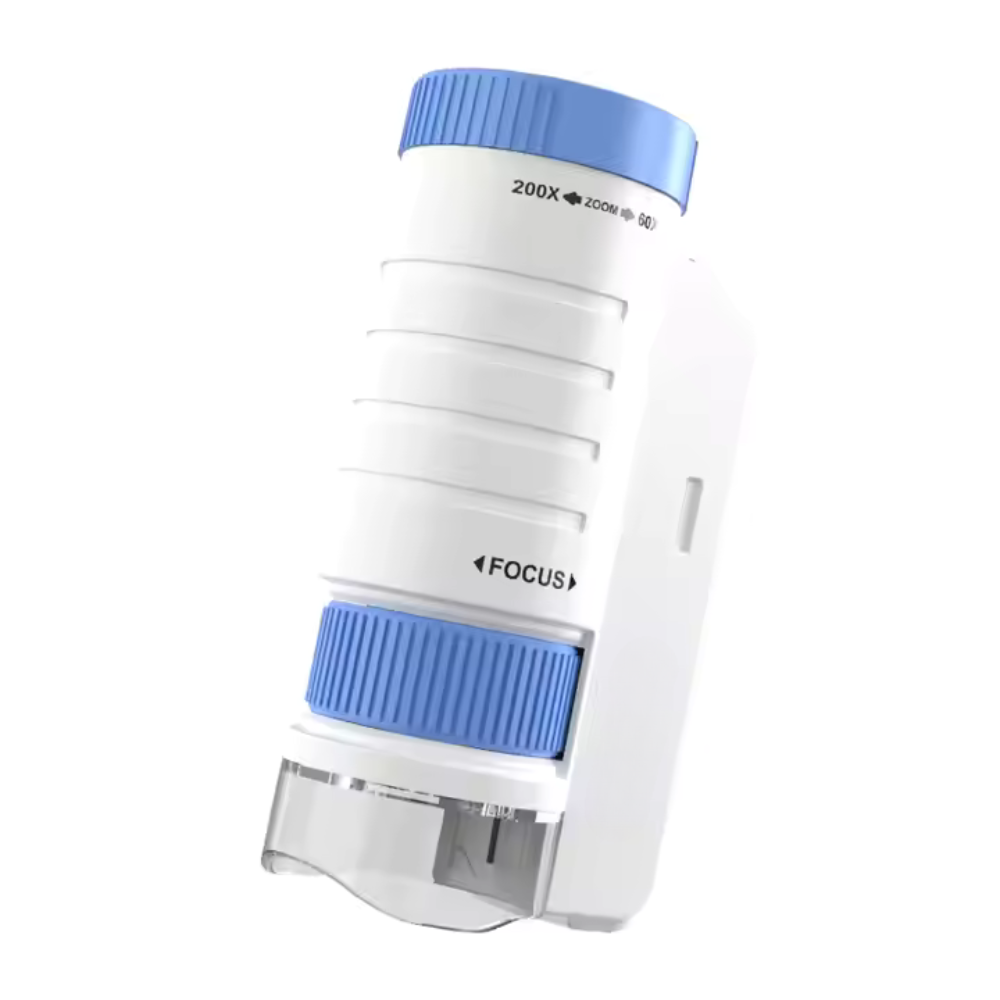 Mini Microscope with LED Light for Kids