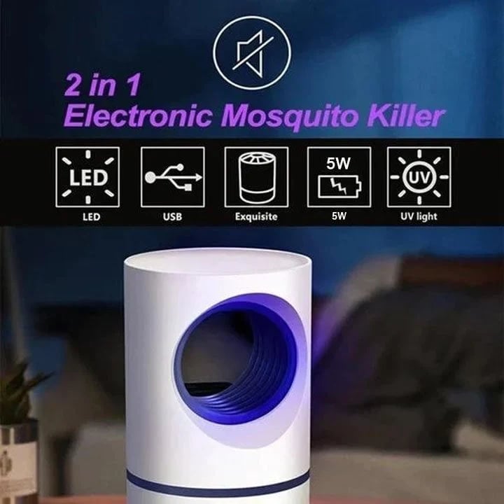 Silent UV Mosquito & Fly Zapper - Chemical-Free Pest Control for Bedrooms & Outdoors