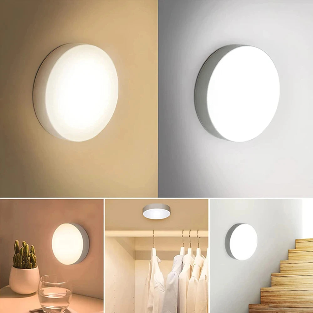 Rechargeable Motion Sensor LED Night Light – USB Lamp for Bedroom, Kitchen, Stairs & Closet
