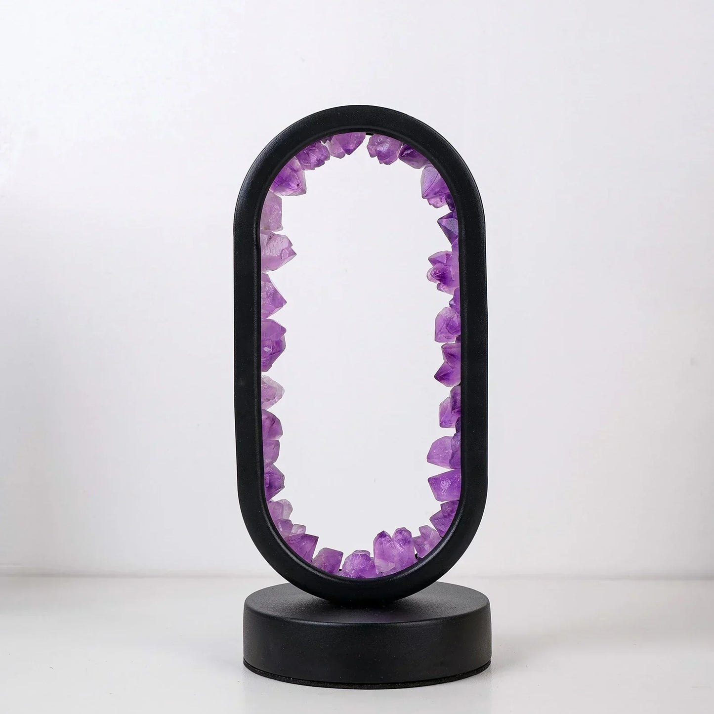 Table lamp with crystal ambient light design