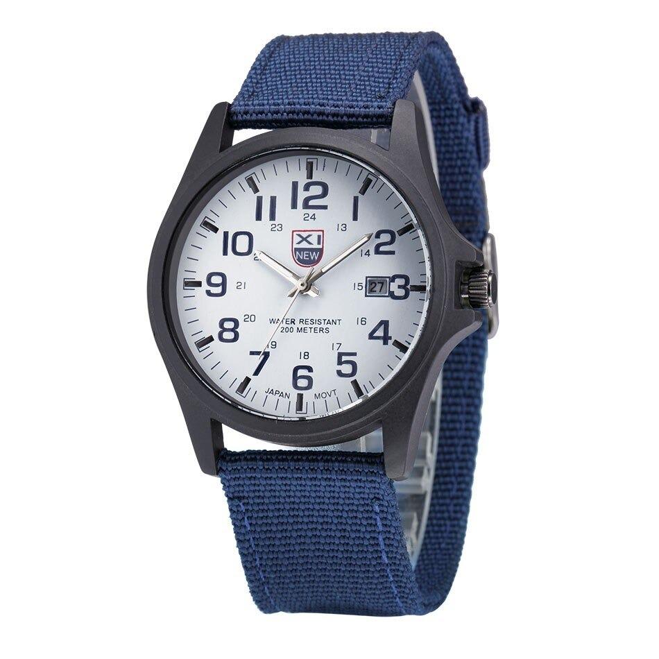 Men’s Military Style Waterproof Canvas Watch