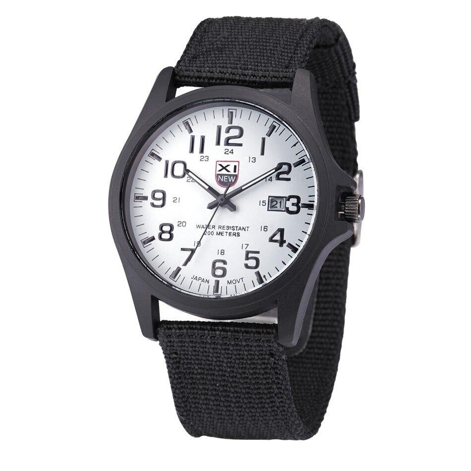 Men’s Military Style Waterproof Canvas Watch