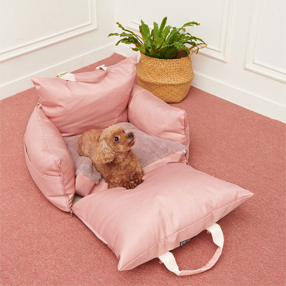 Dog Car Seat Waterproof Travel Bed for Pets