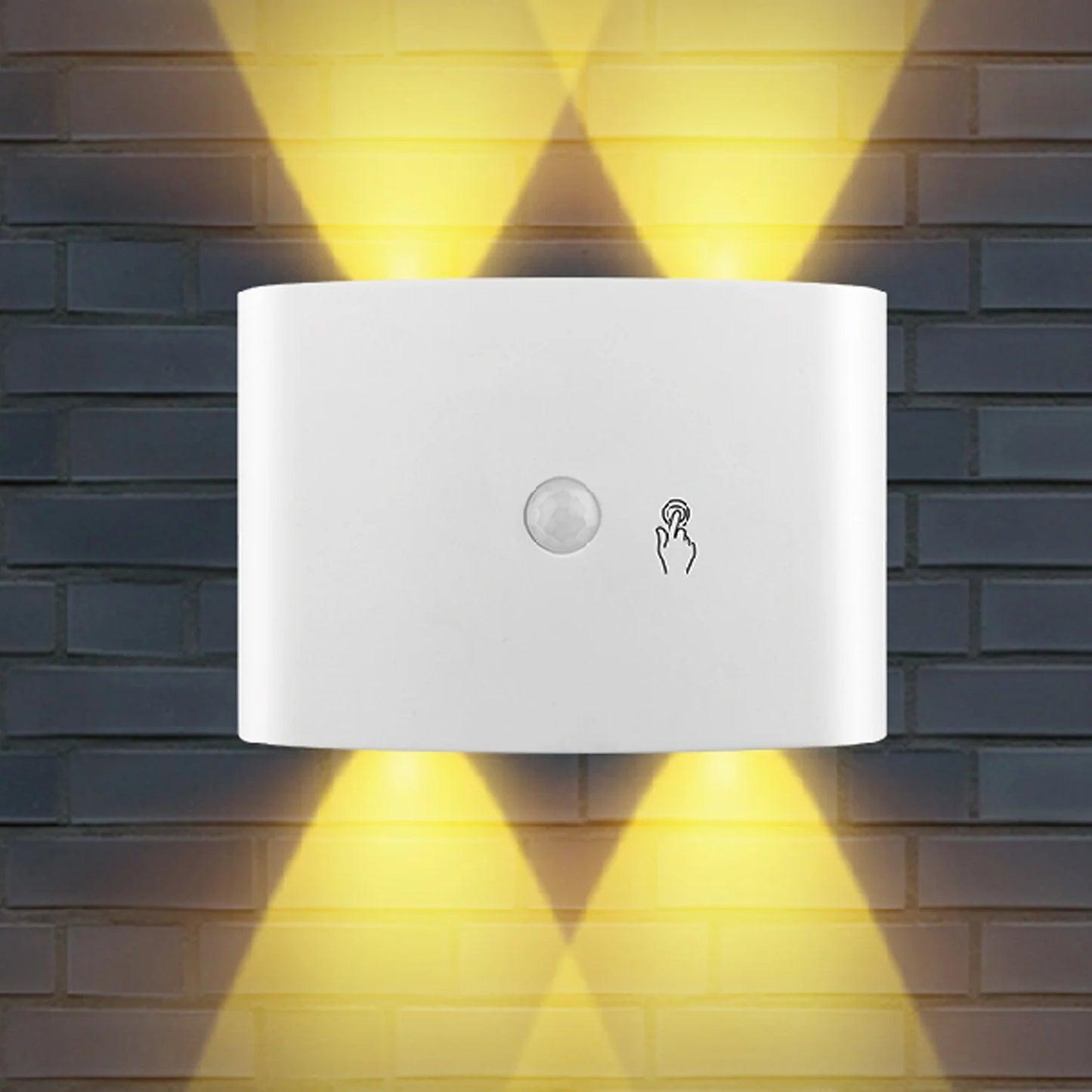 Rechargeable Motion Sensor Wall Lamp – LED Touch Control Light for Bedroom, Living Room & Corridor