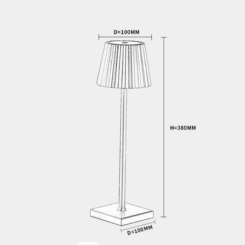 Wireless Table Lamp | Touch Control & USB Charging for Living Room