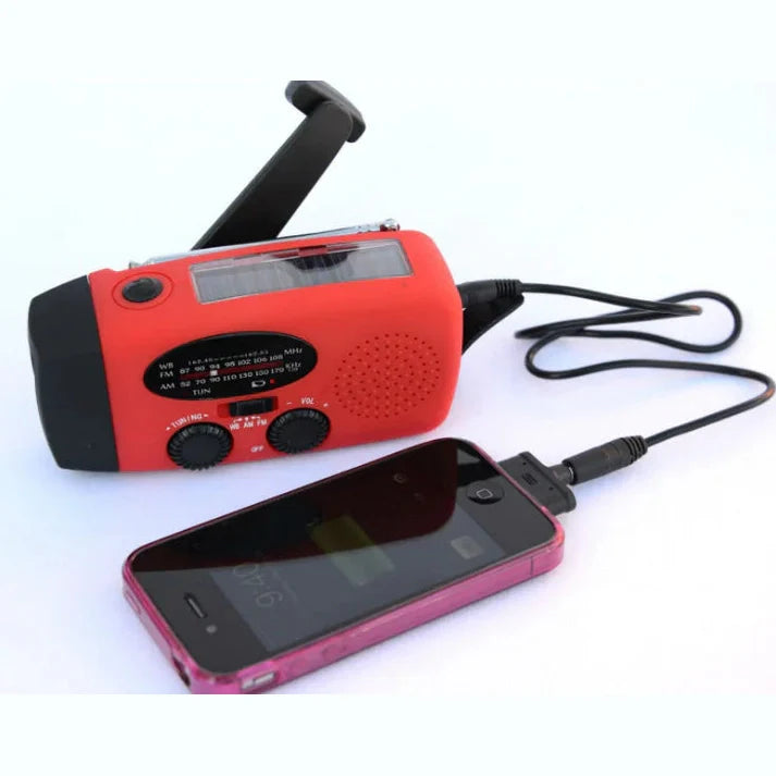 Emergency Radio | Solar Hand Crank Power Hub for Camping