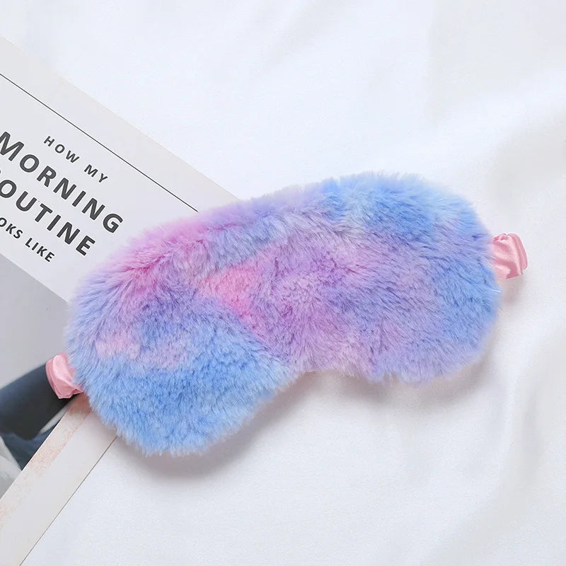 Plush Sleep Mask with Adjustable Strap
