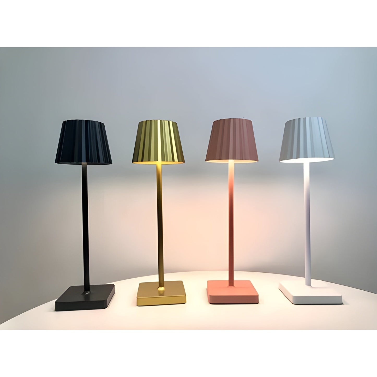 Wireless Table Lamp | Touch Control & USB Charging for Living Room