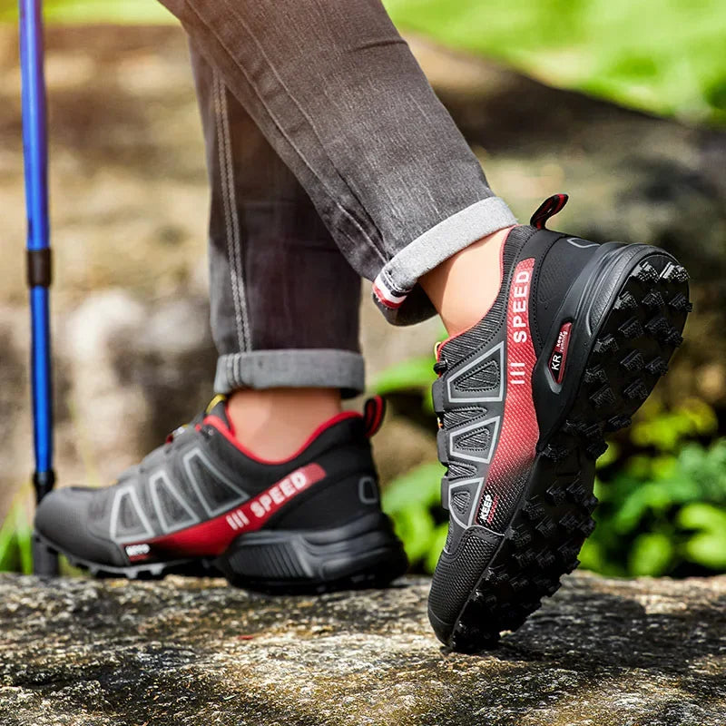 Outdoor Sports Hiking Shoes - Breathable Synthetic Upper, Casual Running Sneakers