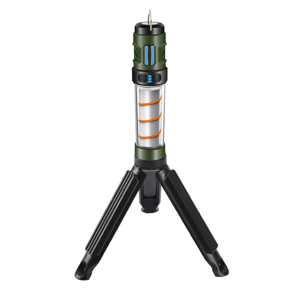 3-in-1 Mosquito Repeller Camping Light – Rechargeable Outdoor Lantern with Tripod & USB Charging