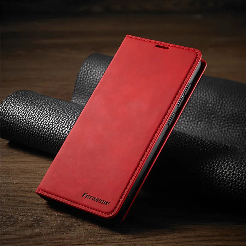 Leather iPhone Wallet Case with Card Slots