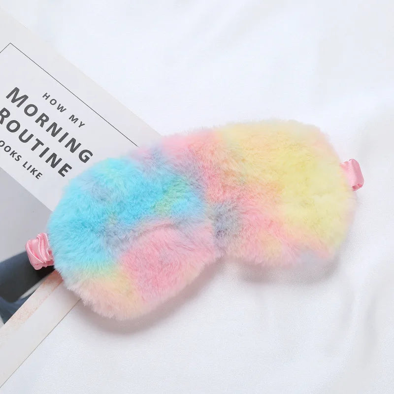 Plush Sleep Mask with Adjustable Strap