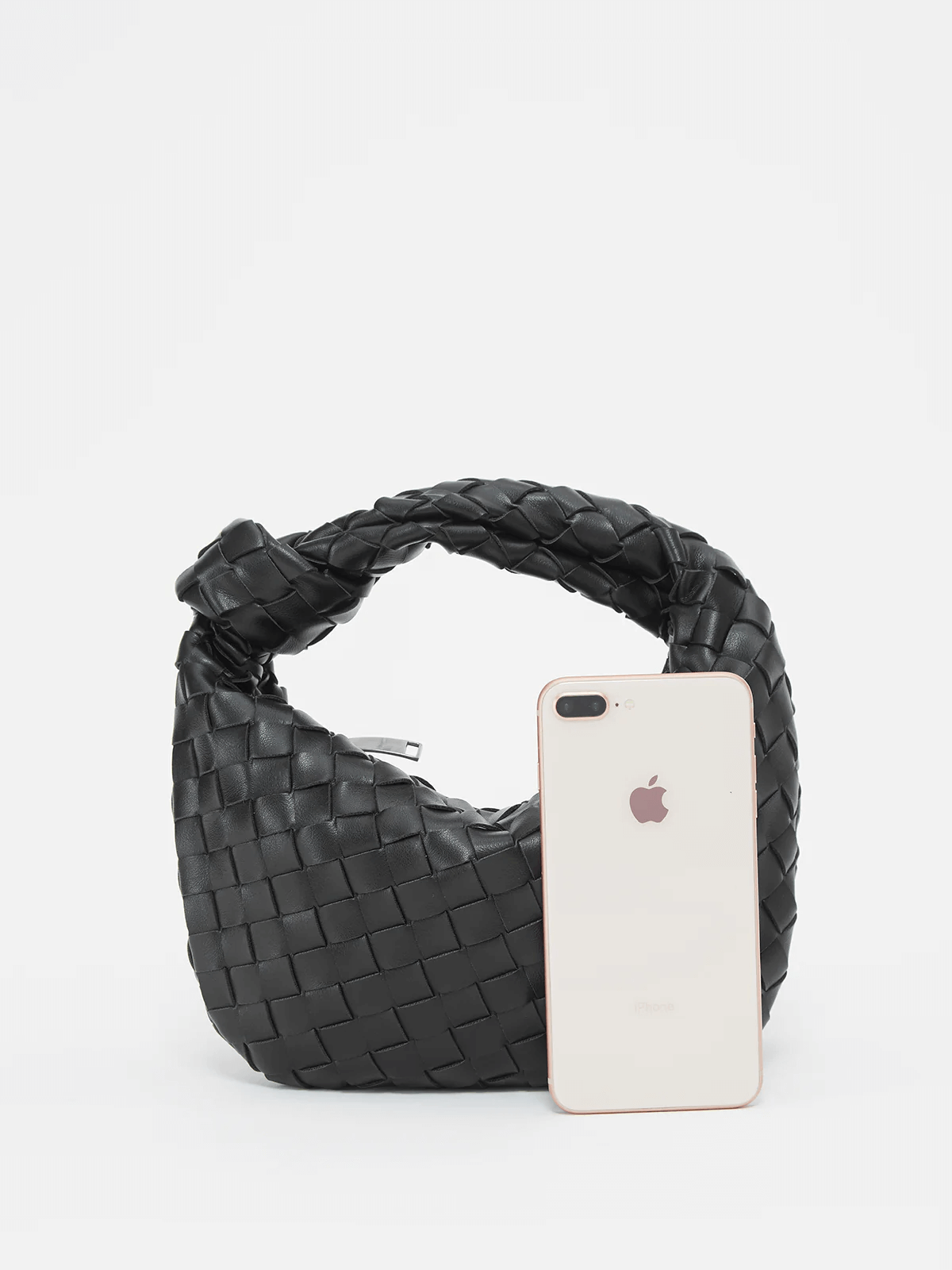 Handbag Vegan Leather Woven Shoulder Bag