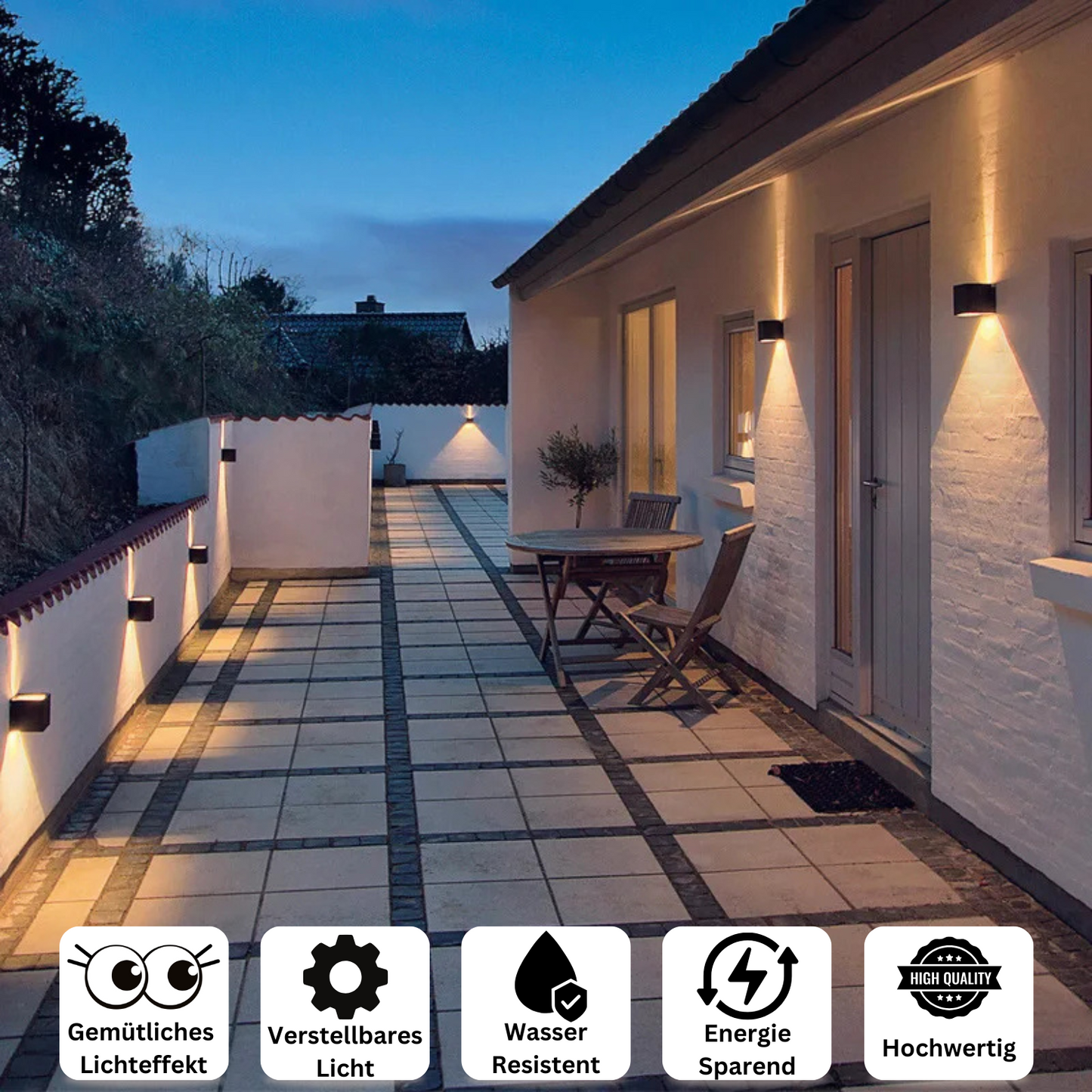 Wall light - Compact 10x10 cm LED Wall Lamp