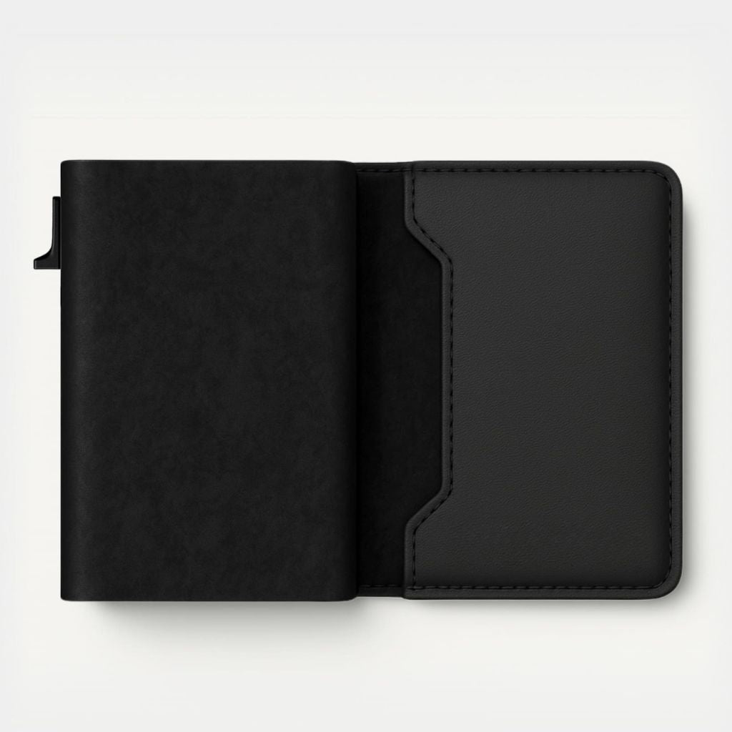 Leather Wallet with AirTag and RFID Blocker