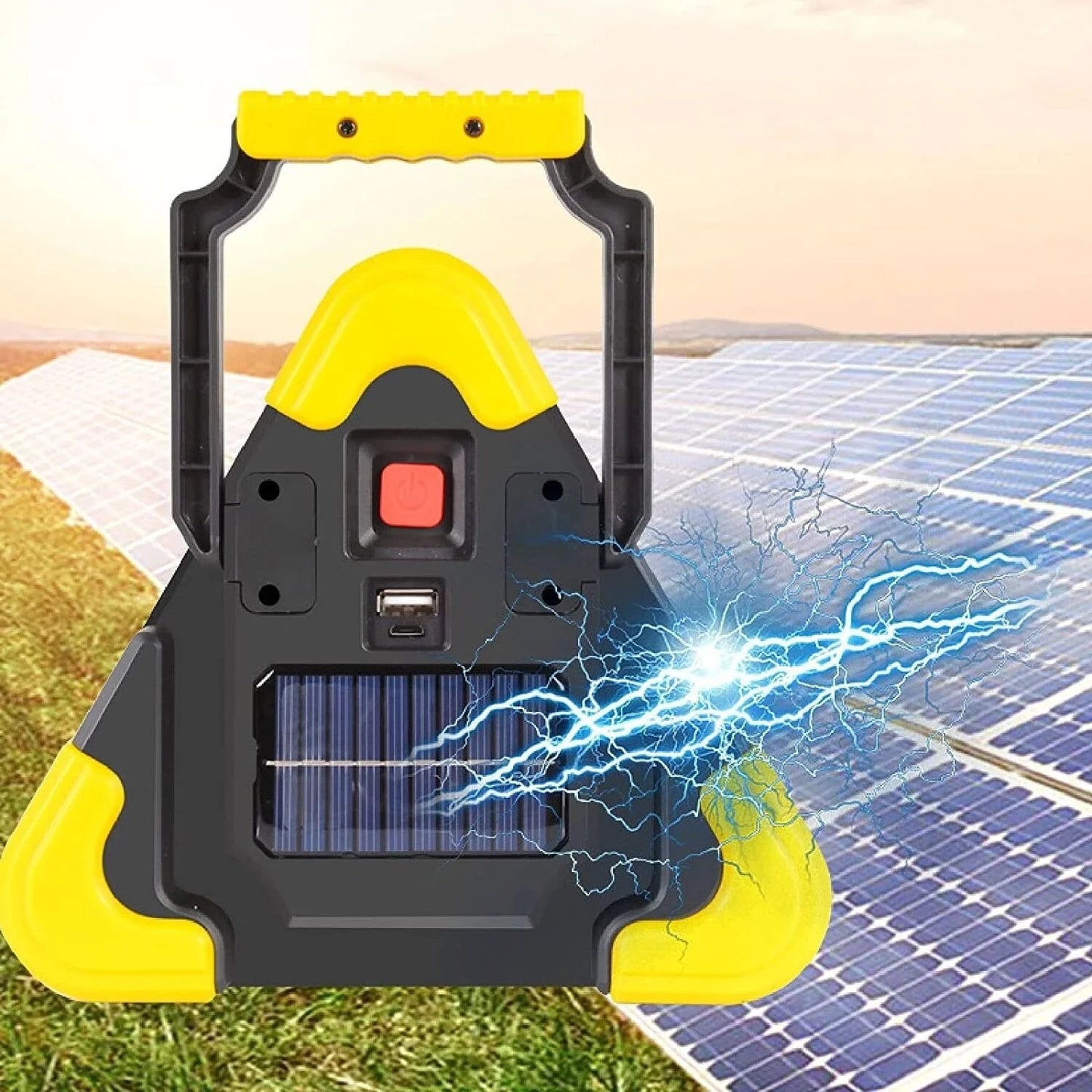 LED Emergency Light Triangle Solar Safety Lamp