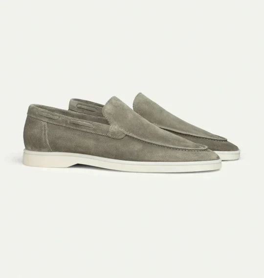 Men’s Vegan Suede Loafers with Cushioned Sole
