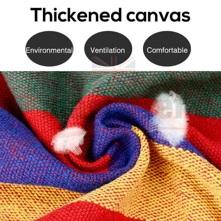 Hammock Cotton Canvas Garden Outdoor Hanging Bed