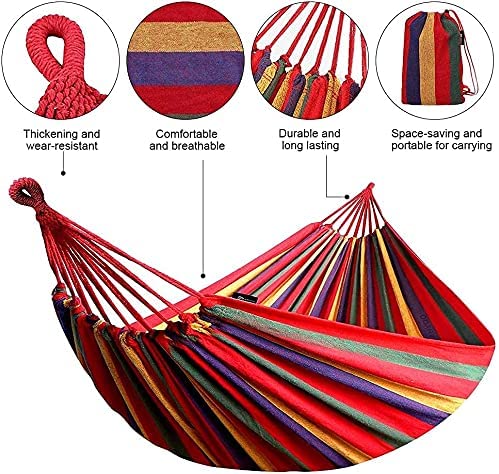 Hammock Cotton Canvas Garden Outdoor Hanging Bed