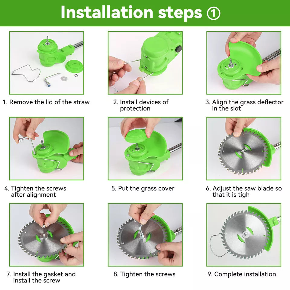 Grass Trimmer Cordless Adjustable Garden Tool Kit