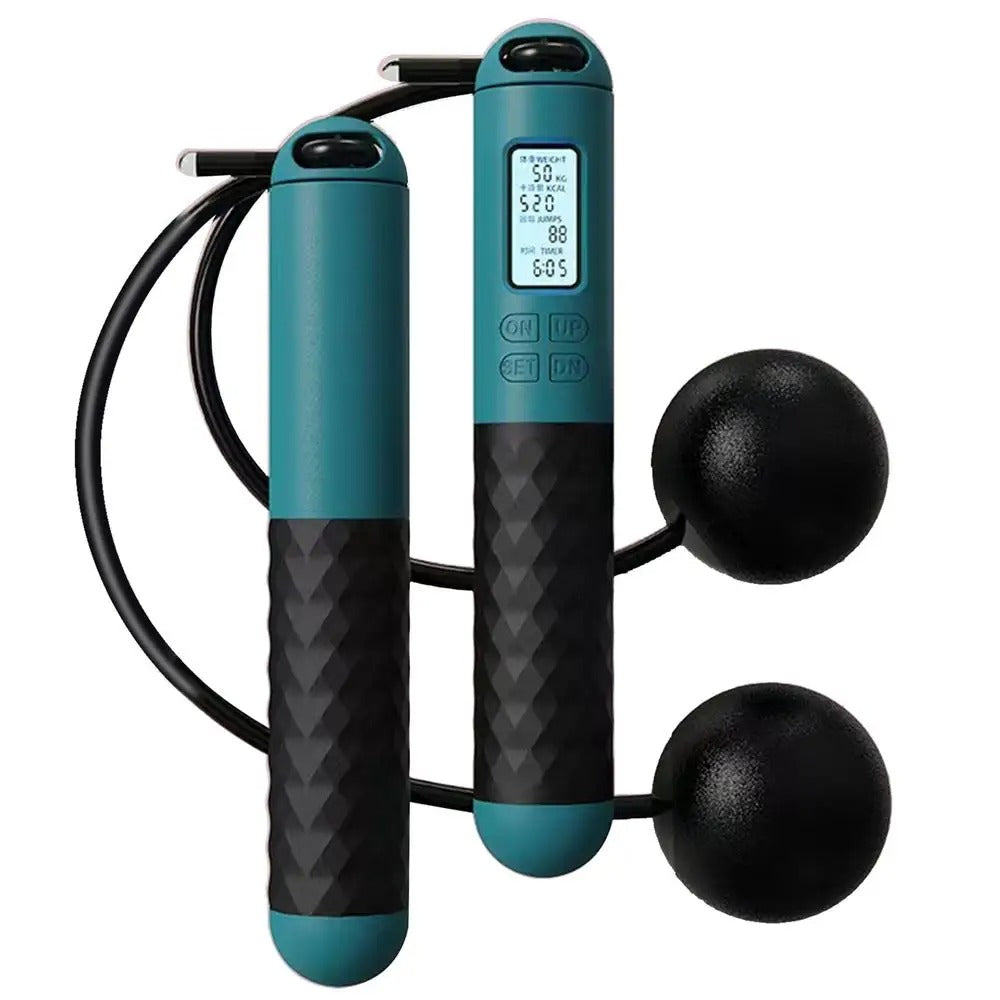 Skipping rope cordless digital home workout tool
