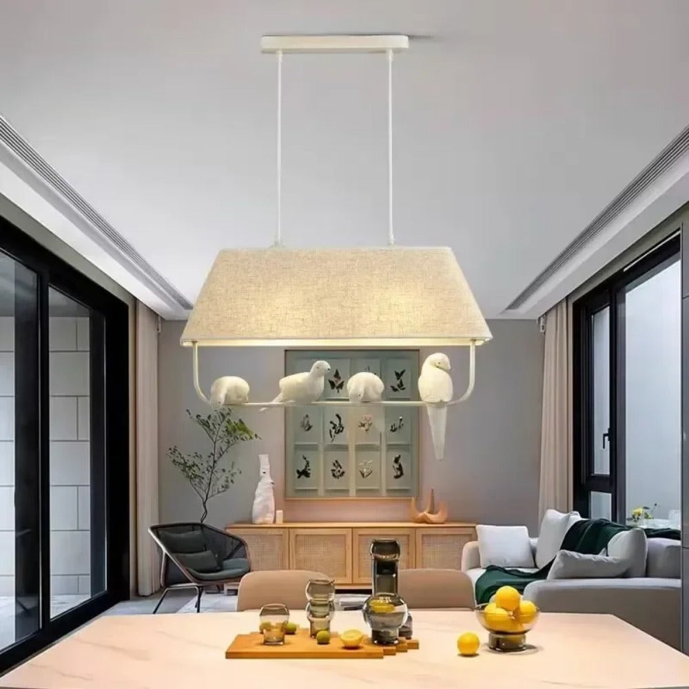 NestCeiling Lights - Scandinavian Style Rattan Pendant Lamp for Living Room and Dining Room Decor
