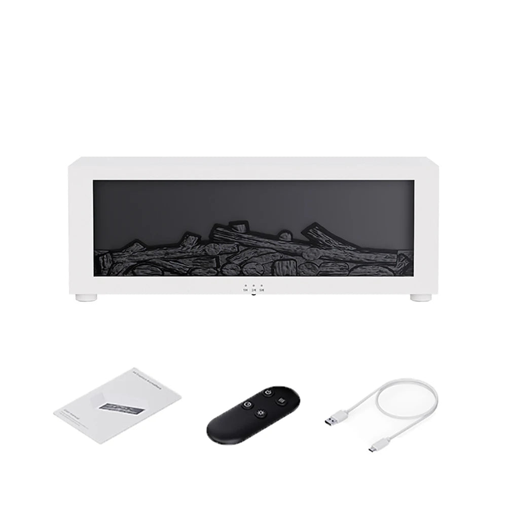 Air Humidifier with Flame Effect and Aroma Diffuser