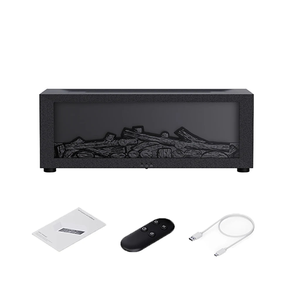 Air Humidifier with Flame Effect and Aroma Diffuser