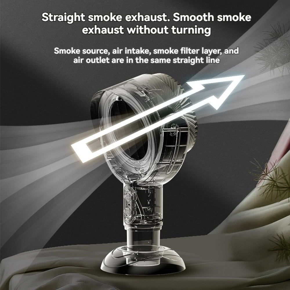 Air purifier fan portable smoke odour remover
